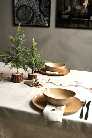 Jule dug i Hør - 140x240cm