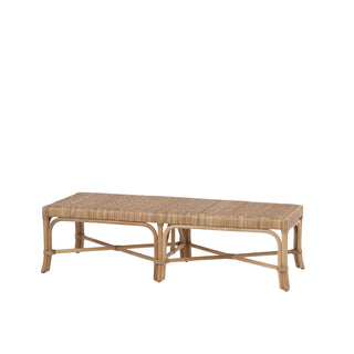 Rattan Bænk Natural 50x150cm
