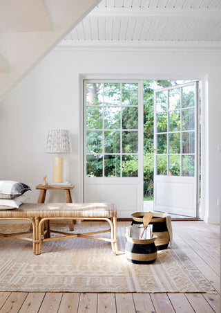 Rattan Bænk Natural 50x150cm