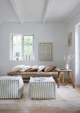 Rattan Bænk Natural 50x150cm