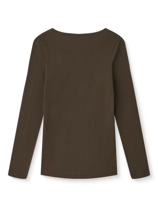 Studio Feder Gertrud Pointelle Bluse - Bark