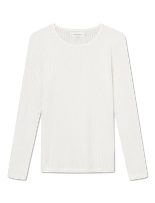 Studio Feder Gertrud Pointelle Bluse - White