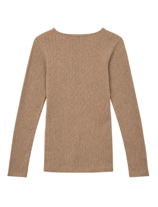 Studio Feder Gertrud Pointelle Bluse - Oat Melange