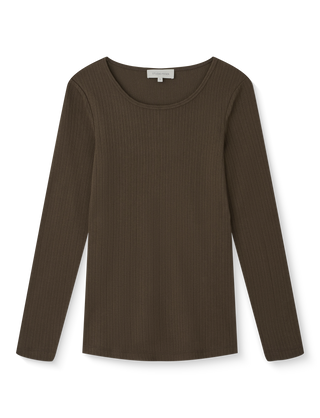 Studio Feder Gertrud Pointelle Bluse - Bark