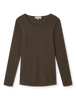 Studio Feder Gertrud Pointelle Bluse - Bark