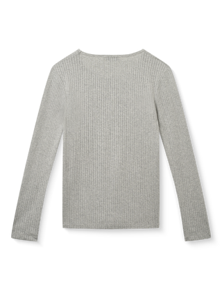 Studio Feder Gertrud Pointelle Bluse - Grey Melange