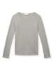 Studio Feder Gertrud Pointelle Bluse - Grey Melange