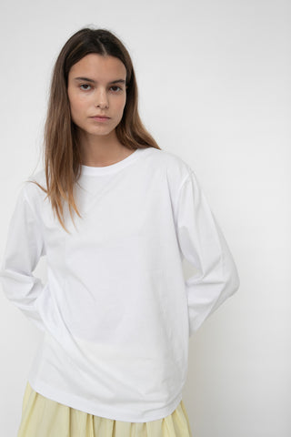 Studio Feder Freya Langærmet T-shirt - White