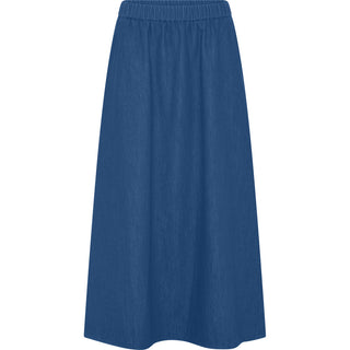 Frau Melbourne Denim Nederdel - Clear Blue