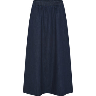 Frau Melbourne Denim Nederdel - Dark Blue Denim