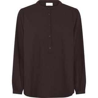 Frau Madrid Skjorte Light Wool - Chocolate Torte