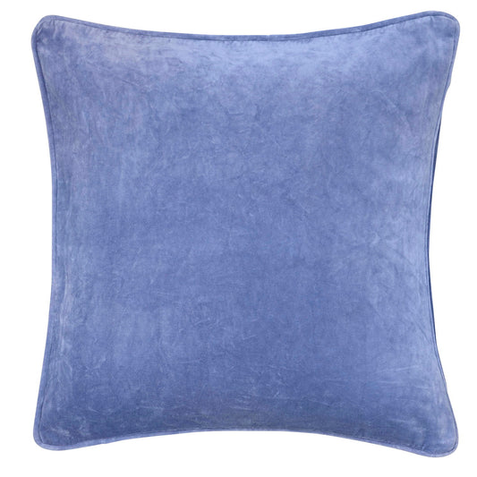 Bungalow Pude 50x50cm Velour Denim Blue