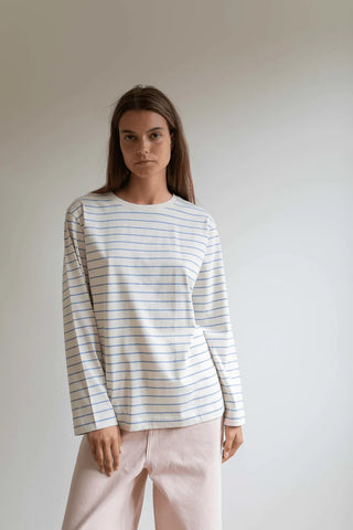 Studio Feder Freya Langærmet T-shirt - Stillwater