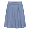 Frau Melbourne Kort Nederdel - Medium Blue Stripe