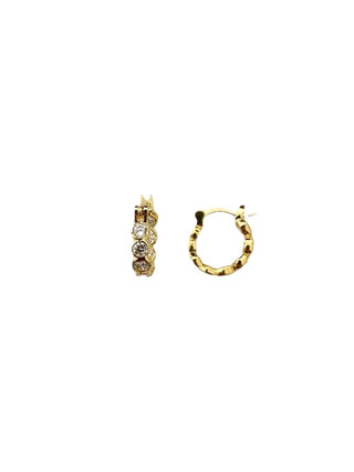 Pico Elva Petite Crystal Hoops Øreringe