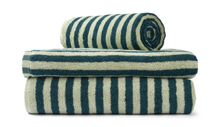 Bongusta Naram Håndklæde - Sea Foam & Deep Teal