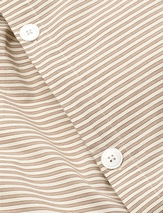 Studio Feder Sengetøj 140x200 - Brown Beach Stripe