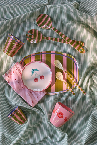 Rice Melamin Medium Kop - Stripe Delight