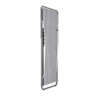 Lafuma Maxi Transat Batyline Strandstol med Farvet Stel - Grey Striped