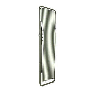 Lafuma Maxi Transat Batyline Strandstol med Farvet Stel - Green Striped
