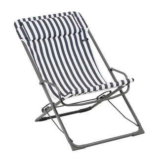 Lafuma Swinging Strandstol Transaswing - Grey Stripe