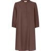 Frau Madrid Kort Kjole - Coffee Quartz