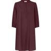 Frau Madrid Kort Kjole - Red Mahogany