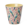 Rice Melamin Medium Kop - Lyserød Exotic Bird Print