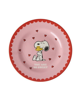Rice Melamin Tallerken - Pink Snoopy Print