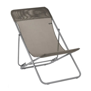 Lafuma Maxi Transat Batyline Strandstol med stål stel - Marron Graphite