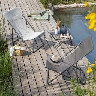 Lafuma Maxi Transat Batyline Strandstol med stål stel - Marron Graphite