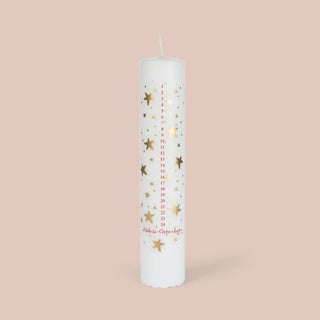 Medusa Kalenderlys - Golden Stars Ø5cm