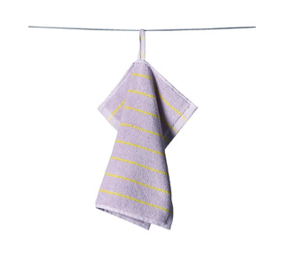 Bongusta Naram Håndklæde - Lilac & Neon Yellow