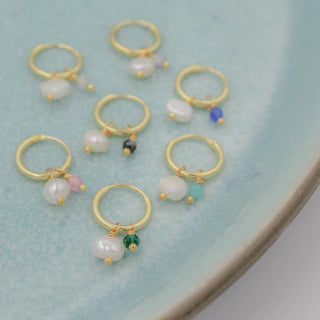 Smykish Sunlight Hoop Ørering - Lyserød