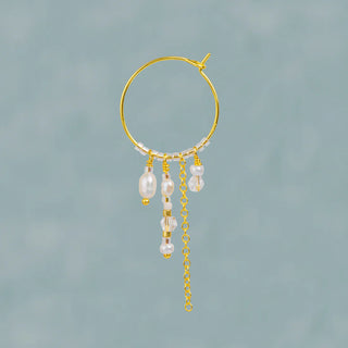 Smykish Funky Hoop Ørering - Clear