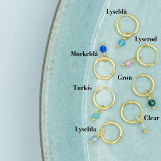 Smykish Second Hoop Ørering - Turkis