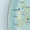 Smykish Second Hoop Ørering - Turkis