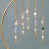 Smykish Crystal Chain Ørering - Mørkegrøn