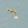 Smykish Crystal Wing Ørering - Blå/Grøn
