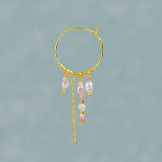 Smykish Funky Hoop Ørering - Lyserød