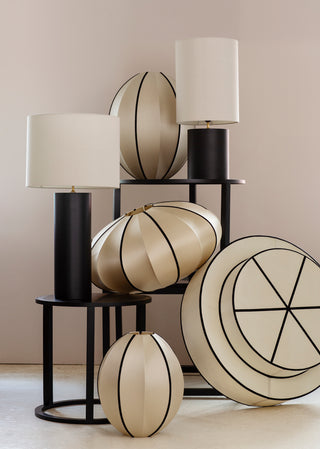 Oi Soi Oi Lampeskærm Indochina Oval B  - Classic Black