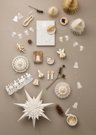 Bungalow Guirlande Engle 150cm Hvid