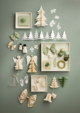 Bungalow Papir Engel - 8,5cm Cream 2stk