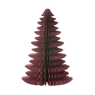 Bungalow Papir Juletræ - Wispwood H18cm Aubergine