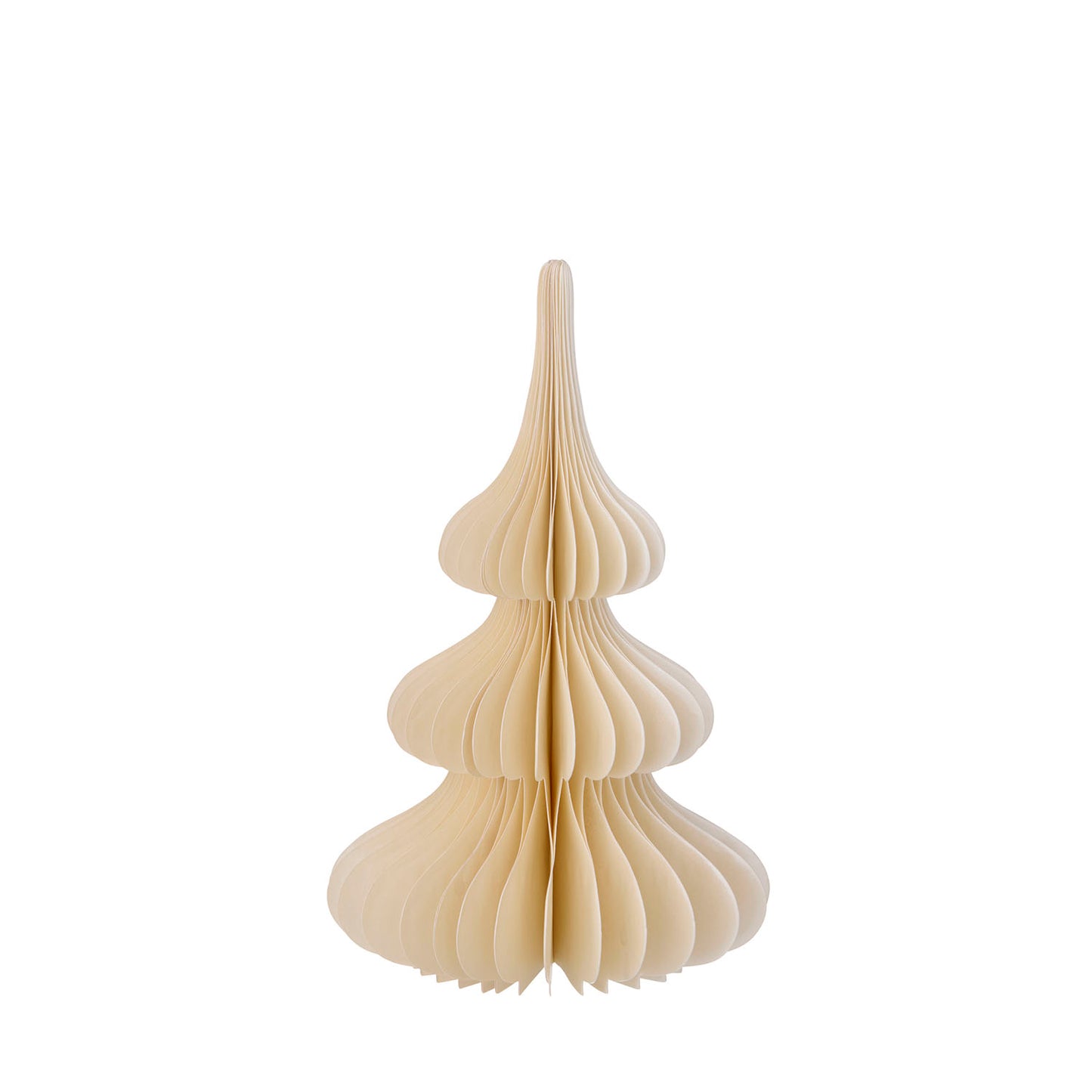 Bungalow Papir Juletræ - H20cm Shell