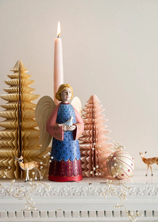 Bungalow Papir Juletræ - Wispwood H26cm Shell