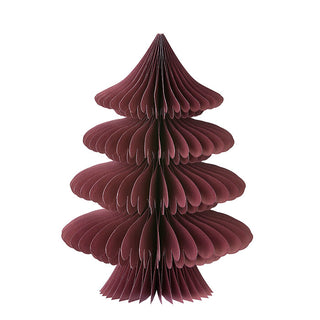 Bungalow Papir Juletræ - Bramble H30cm Aubergine