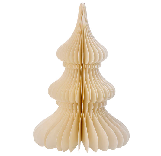 Bungalow Papir Juletræ - H30cm Shell