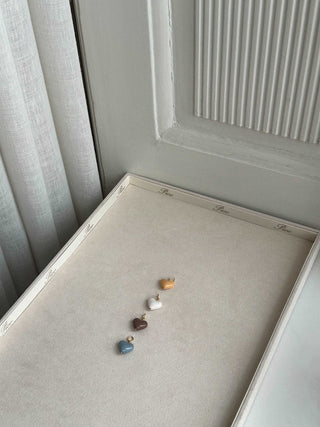 Pico Charm Amore Heart Vedhæng Grande - Ivory