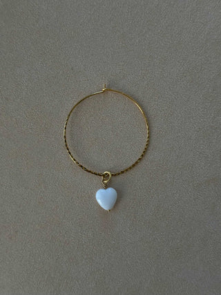 Pico French Heart Vedhæng - Flere Farver